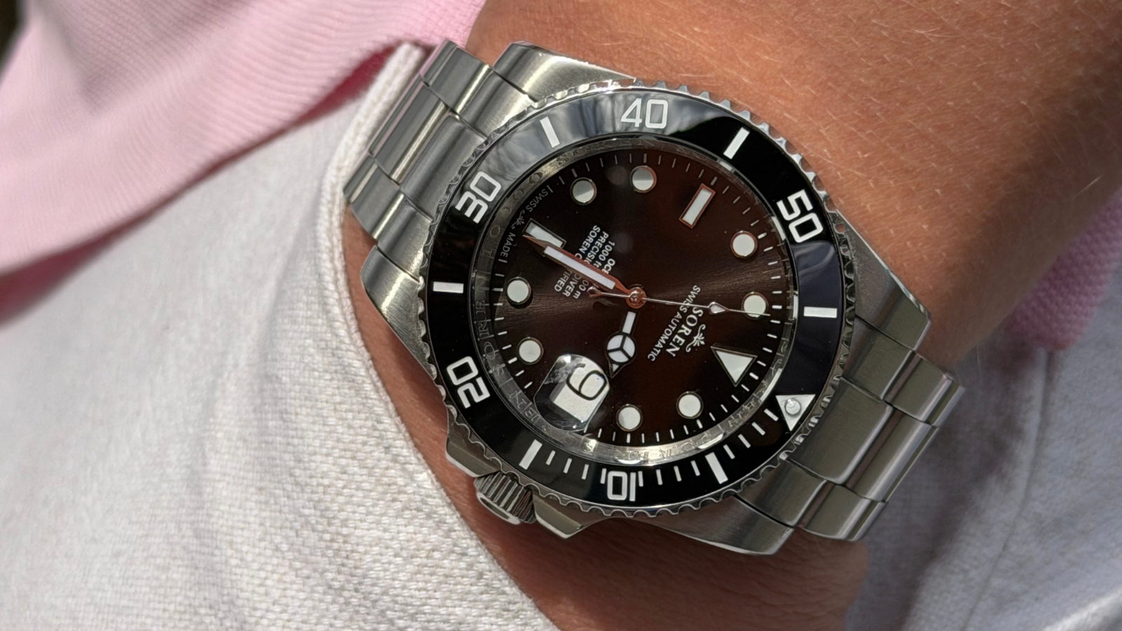 Soren Oceanic Swiss Made automatic dive watch review — ceramic bezel, sapphire crystal, €695