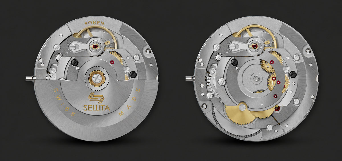 Sellita SW200-2 Power+ automatic movement with 65-hour power reserve