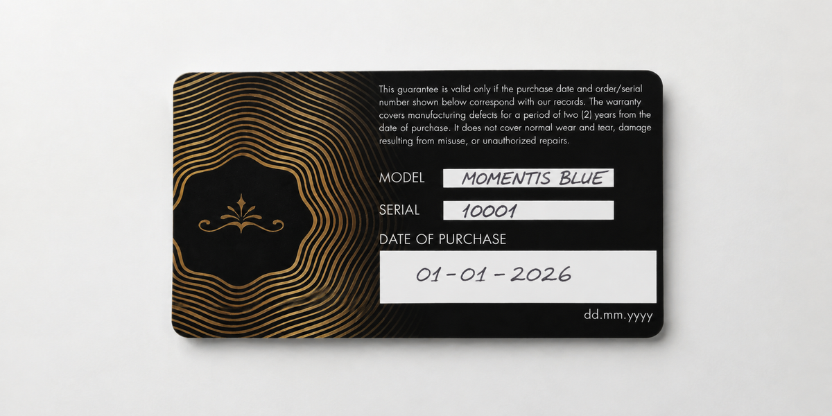 Soren international warranty card included with every Swiss Made watch