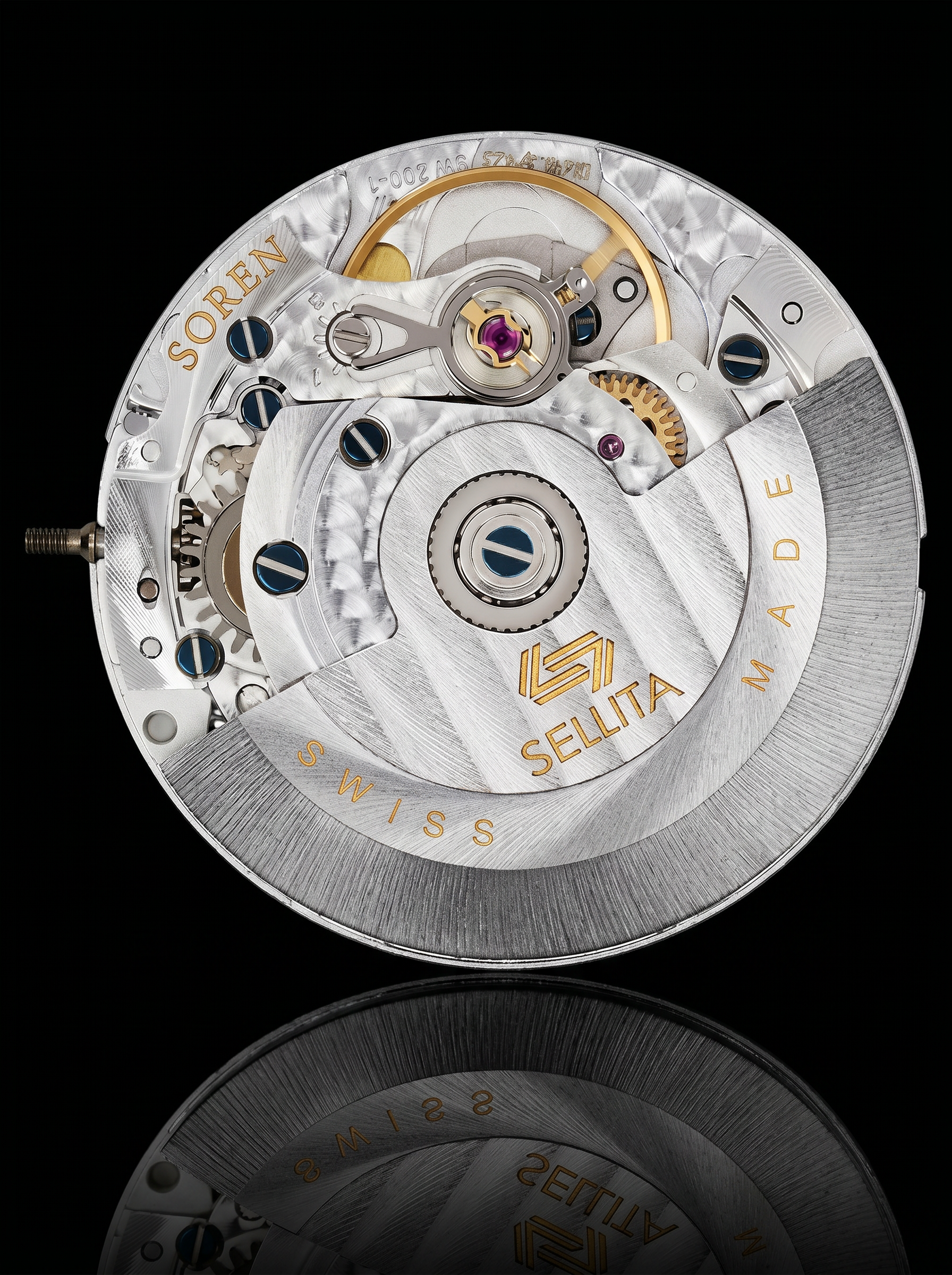Sellita SW200-1 Swiss Made automatic movement used in SOREN watches